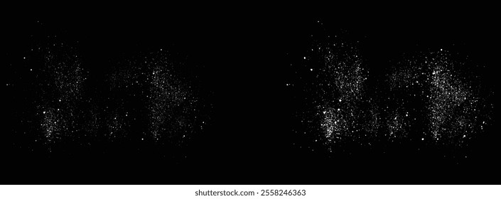 Snowflakes falling overlay transparent background. snowfall snow flakes vector