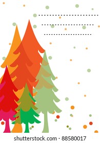 snowflakes, firework background with stylish text of 2012