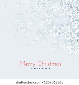 snowflakes floating background for christmas and winter season