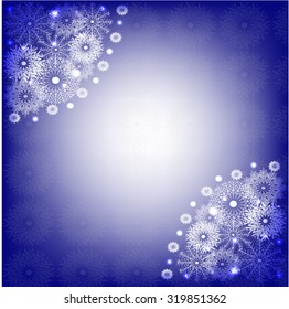 snowflakes frame
