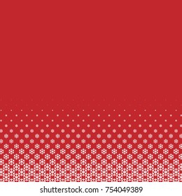 Snowflakes gradient Christmas or New Year abstract background with halftone style