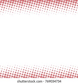 Snowflakes gradient Christmas or New Year abstract background with halftone style