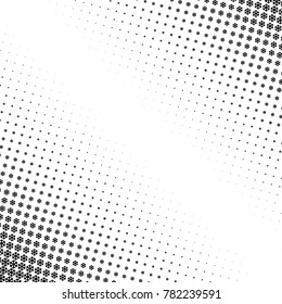 Snowflakes gradient Christmas or New Year abstract background with halftone style