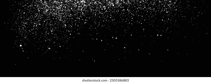 Snowflakes heavy snowfall flying snow vector background