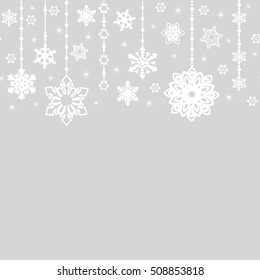 snowflakes holiday background