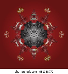 Snowflakes. Holiday design for Christmas and New Year fashion prints. Vector illustration. Background. Christmas pattern with snowflakes abstract background.
