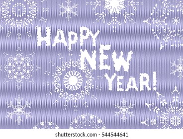 Snowflakes, holiday, jersey, postcard, vector-2