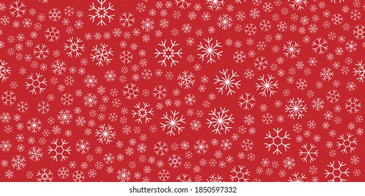 Snowflakes holidays pattern background. Vector eps10