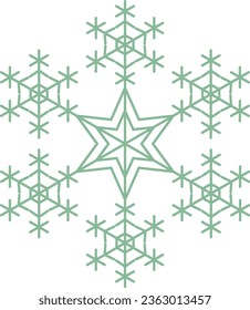 icono de copos de nieve, iconos de navidad, elementos de navidad, iconos vectoriales para festividades, iconos de navidad plana, iconos vectoriales para vacaciones de invierno
