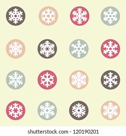 Snowflakes icon collection
