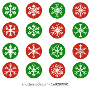 Snowflakes icon collection