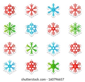 Snowflakes icon collection