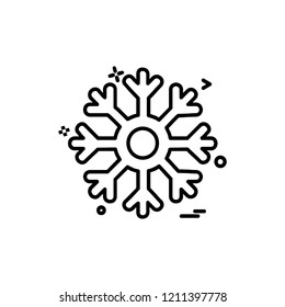 Snowflakes icon design vector