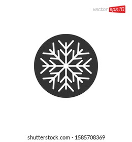 Snowflakes Icon Design Vector Template