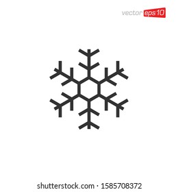Snowflakes Icon Design Vector Template