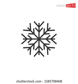 Snowflakes Icon Design Vector Template