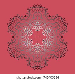 Snowflakes icon in doodle sketch lines. Winter snow December season. Vector illustration.