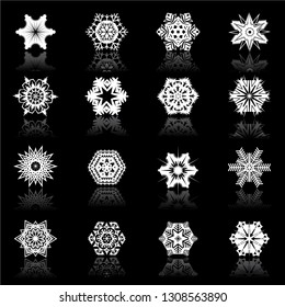 Snowflakes icon illustration