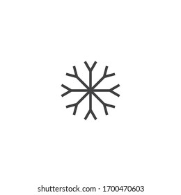 Snowflakes Icon Ilustration Vector Template