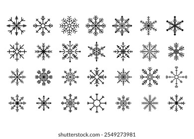 Ícone de flocos de neve, ícone de floco de neve