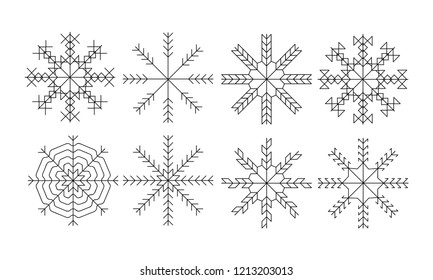 Snowflakes Icon Set