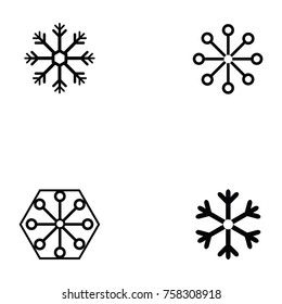 snowflakes icon set