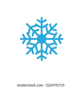 Snowflakes icon and symbol ilustration vector flat design template