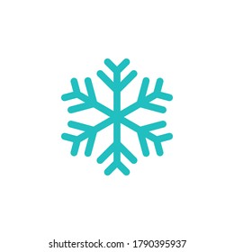 Snowflakes icon symbol vector isolated on white background