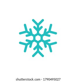 Snowflakes icon symbol vector isolated on white background