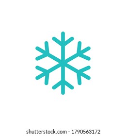 Snowflakes Symbol, Vektorgrafik einzeln auf weißem Hintergrund