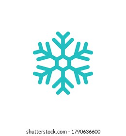 Snowflakes icon symbol vector isolated on white background