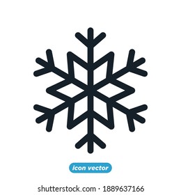 Color editable de la plantilla de icono Copos de nieve. Ilustración vectorial del símbolo Snowflakes para diseño gráfico y web.