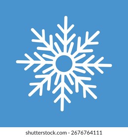 Icono de copos de nieve línea gruesa en cualquier forma y forma. Copo de nieve fácil de usar ilustración de icono. Iconos de nieve. Nieve. Ilustración vectorial, nieve o copos de nieve Iconos de invierno. Iconos de invierno. Copos de nieve.