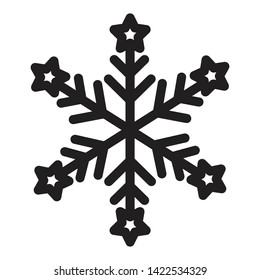 Snowflakes Icon Vector Illustration - Vector