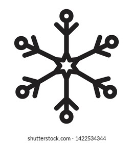 Snowflakes Icon Vector Illustration - Vector