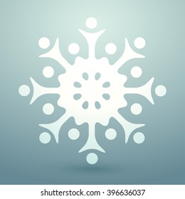 Snowflakes Icon : Vector Illustration