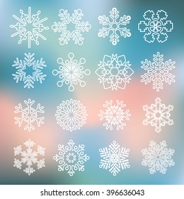 Snowflakes Icon : Vector Illustration