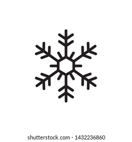 Snowflakes Icon Vector Illustration Template