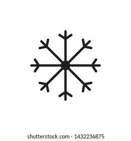 Snowflakes Icon Vector Illustration Template