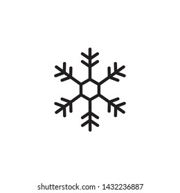 Snowflakes Icon Vector Illustration Template