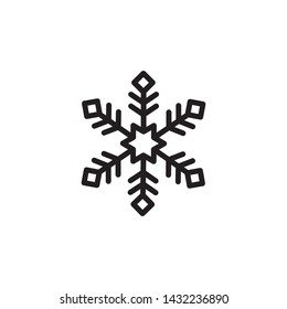 Snowflakes Icon Vector Illustration Template