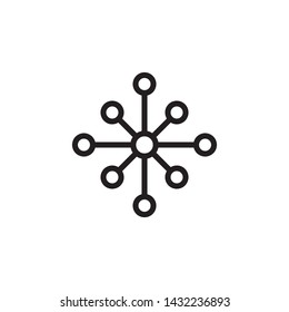 Snowflakes Icon Vector Illustration Template