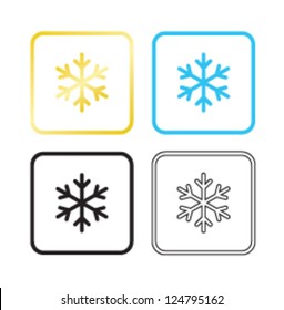Iconos de copos de nieve