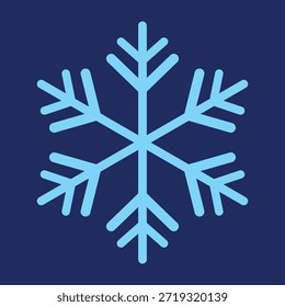 Schneeflocken-Symbole. Set von blauen Schneeflocken. Vektor Schneeflocke. Perfekt für Winter, Urlaub, Neujahr, Skigebiet, Schnee oder Kinderdesign. Weiße Schneeflocke. Schneesymbole Winter-Feiertagsdarstellung