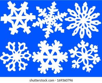 Snowflakes illustration - vector
