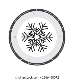 Snowflakes line Icon with white background