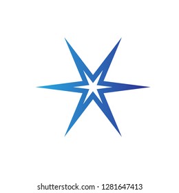 snowflakes logo design, vector