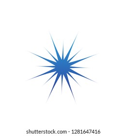 snowflakes logo design, vector