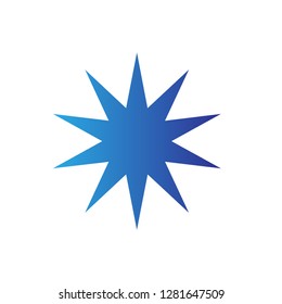 snowflakes logo design, vector