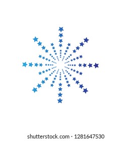 snowflakes logo design, vector